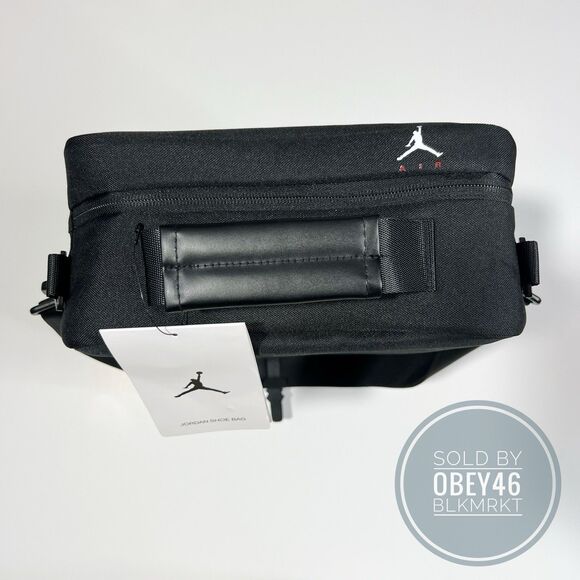 Jordan The Shoe Box Bag Shoulder Straps (13L) Black 9A0776-023 - Picture 3 of 5